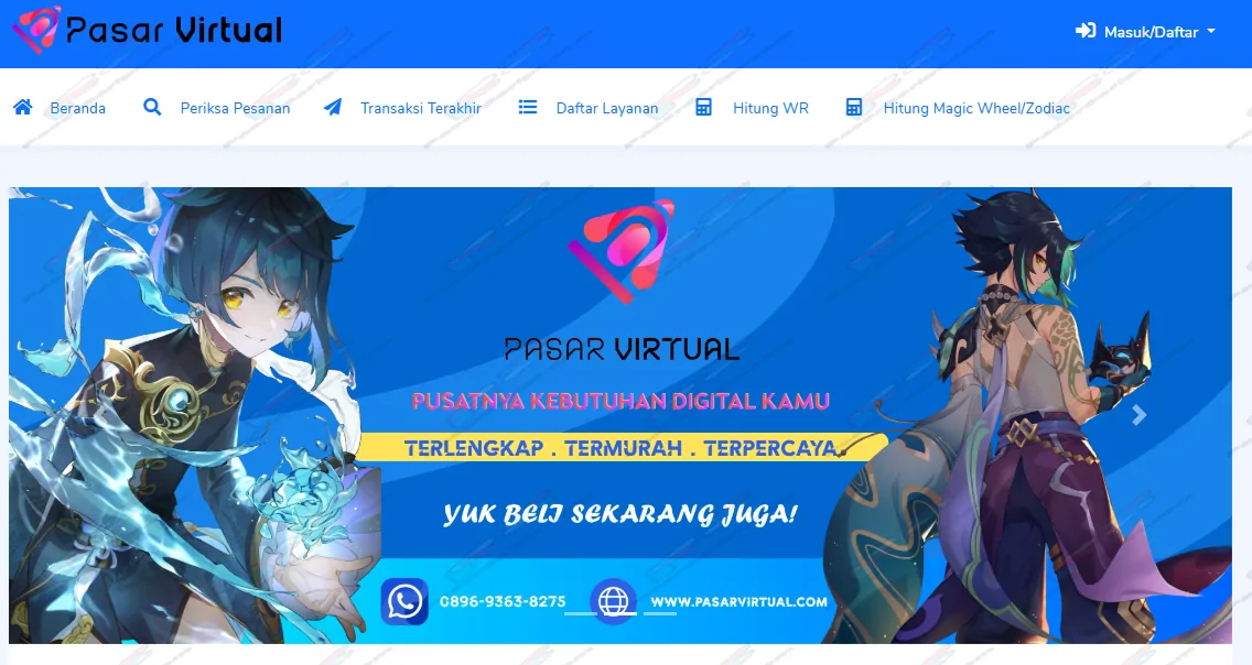 Script Top Up Game, PLN, Pulsa dan Barang Digital